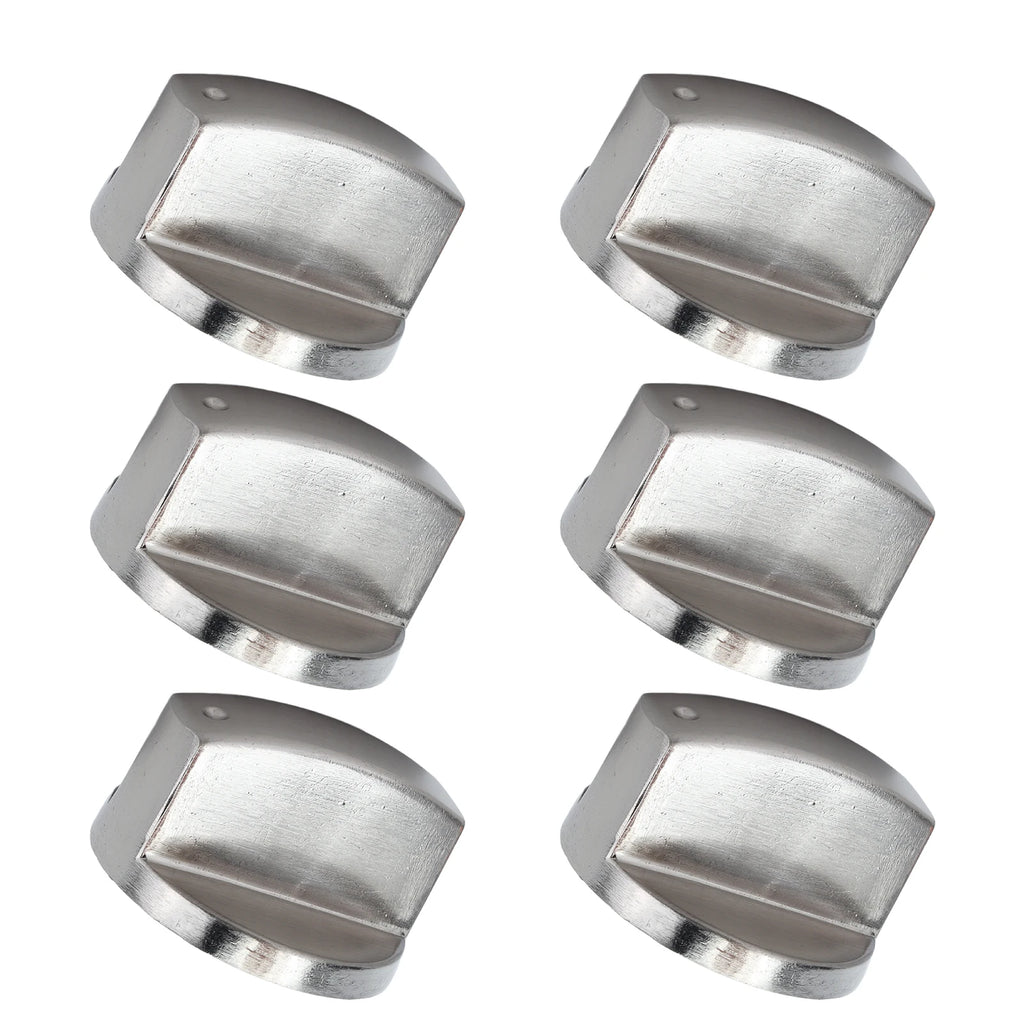 6PCS 8mm Rotate Knob Zinc Alloy Control Knob Replacement for Kitchen Range Gas Stove Microwave Oven Control Knob Stove Accessory HIP