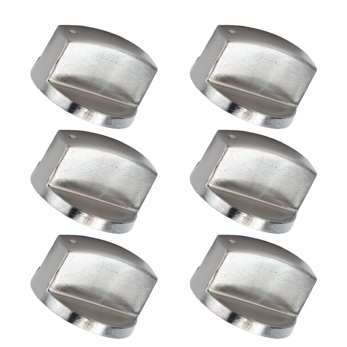 6PCS 8mm Rotate Knob Zinc Alloy Control Knob Replacement for Kitchen Range Gas Stove Microwave Oven Control Knob Stove Accessory HIP