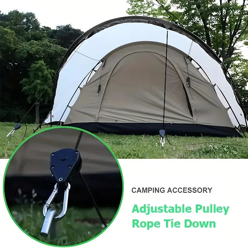 Camping Tent Tie Down Rope Tightener Wind Rope Buckle Tent Rope Tightener HIP