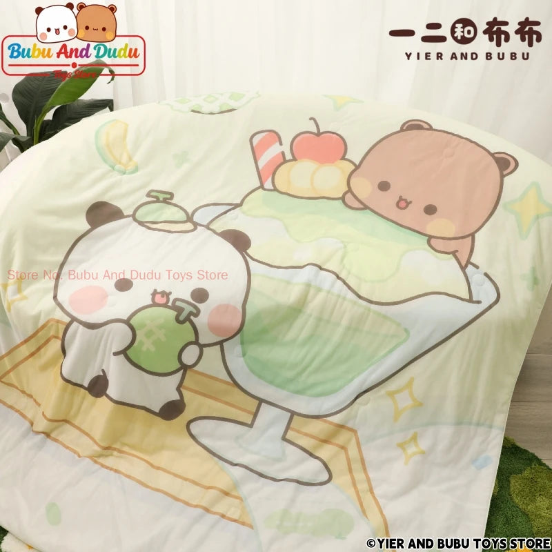 Panda Bubu & Dudu Cooling Summer Quilt – Cartoon Blanket Cooling Summer Quilt HIP