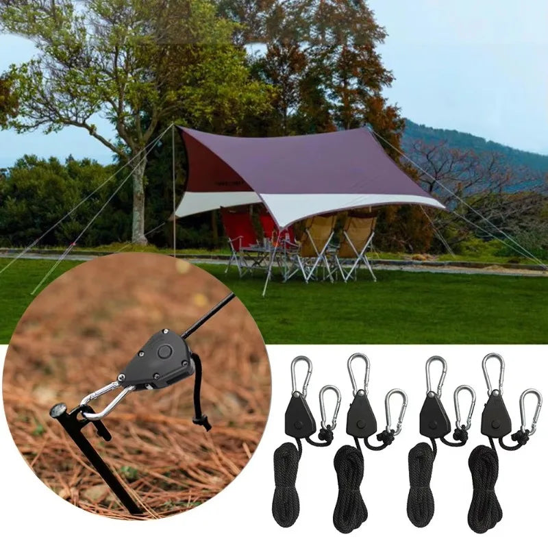 Camping Tent Tie Down Rope Tightener Wind Rope Buckle Tent Rope Tightener HIP