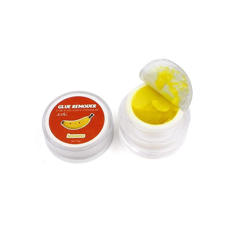 Multi Scent Eyelash Glue Remover Cream Fruit Floral Fragrance Lash Extension Removal Balm Gentle Adhesive Clean For Beauty Salon HIP 08 Banana