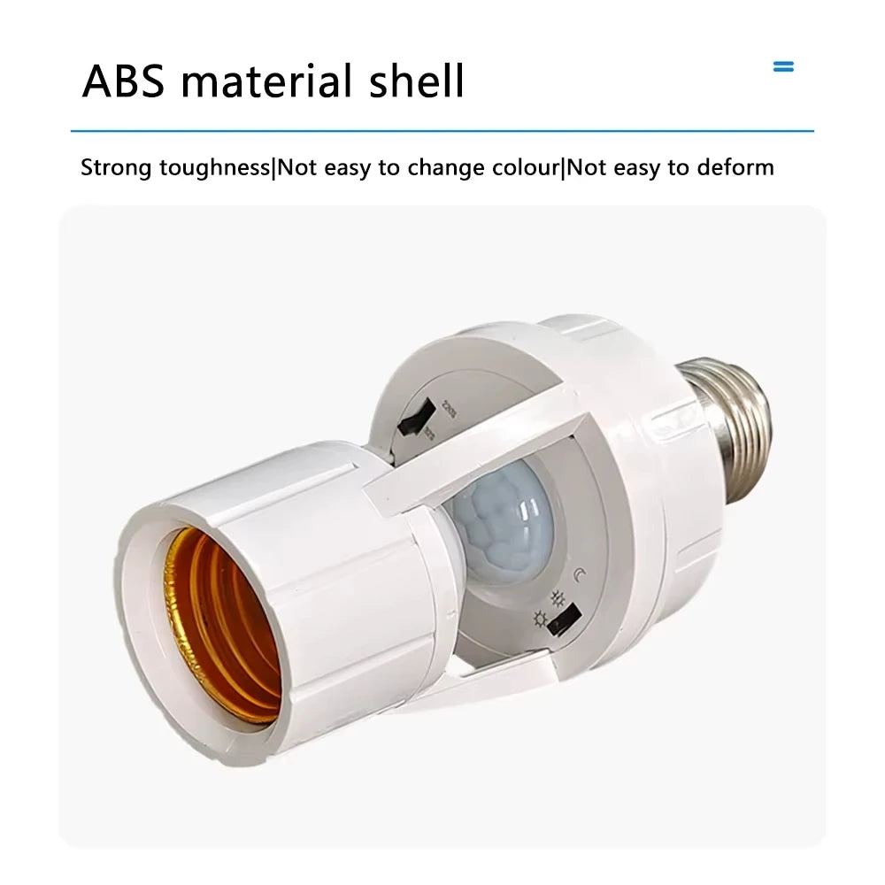 E27 PIR Motion Sensor Bulb Adapter – Auto LED Switch 110V/220V Motion Sensor Adapter HIP