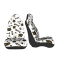 Cat Paw & Fishbone Print Car Seat Cover – Easy Install Car Seat Cover HIP black