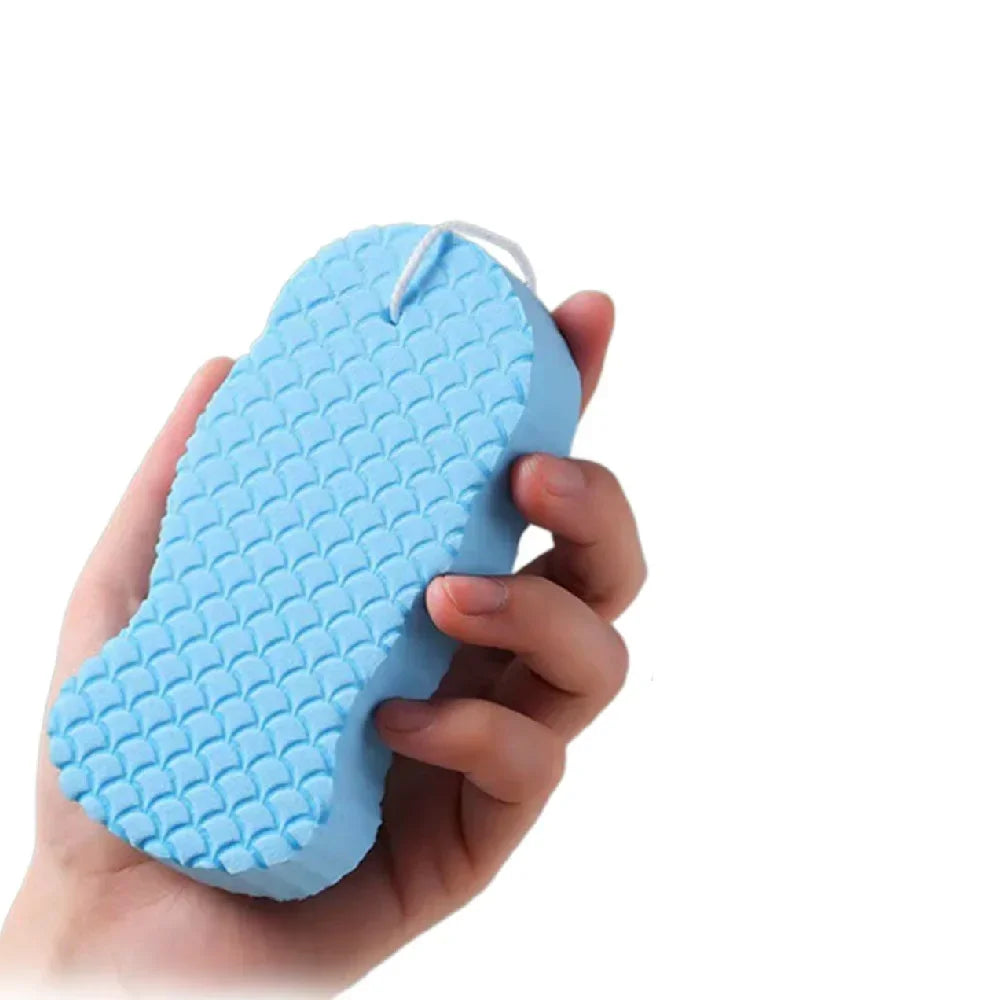 Soft Sponge Body Scrubber – Exfoliating Bath Scrub 1/2/4pcs Bath Scrub Sponge HIP C572-Blue-1pcs 30g
