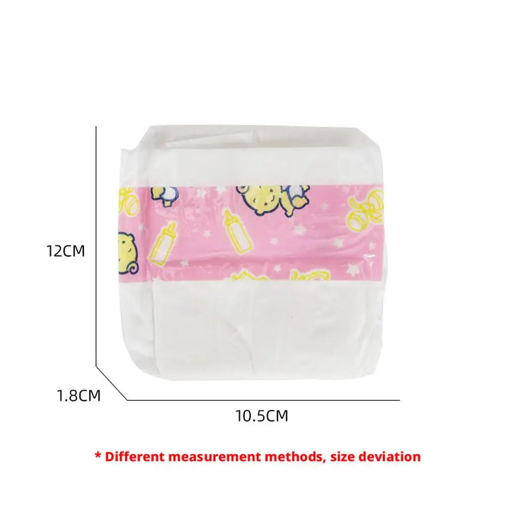 10pcs Diapers Baby Dolls Play House Diapers For 14-18 Inch Bebe Doll Accessories Toy Child Toy Gift Baby Dolls Decorate HIP