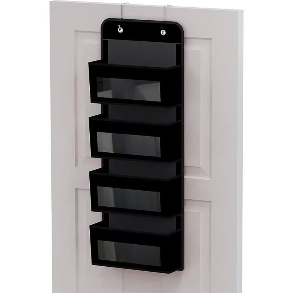 3/4/5-Tier Over-Door Organizer – Clear PVC Hanging Storage Door Storage Organizer HIP