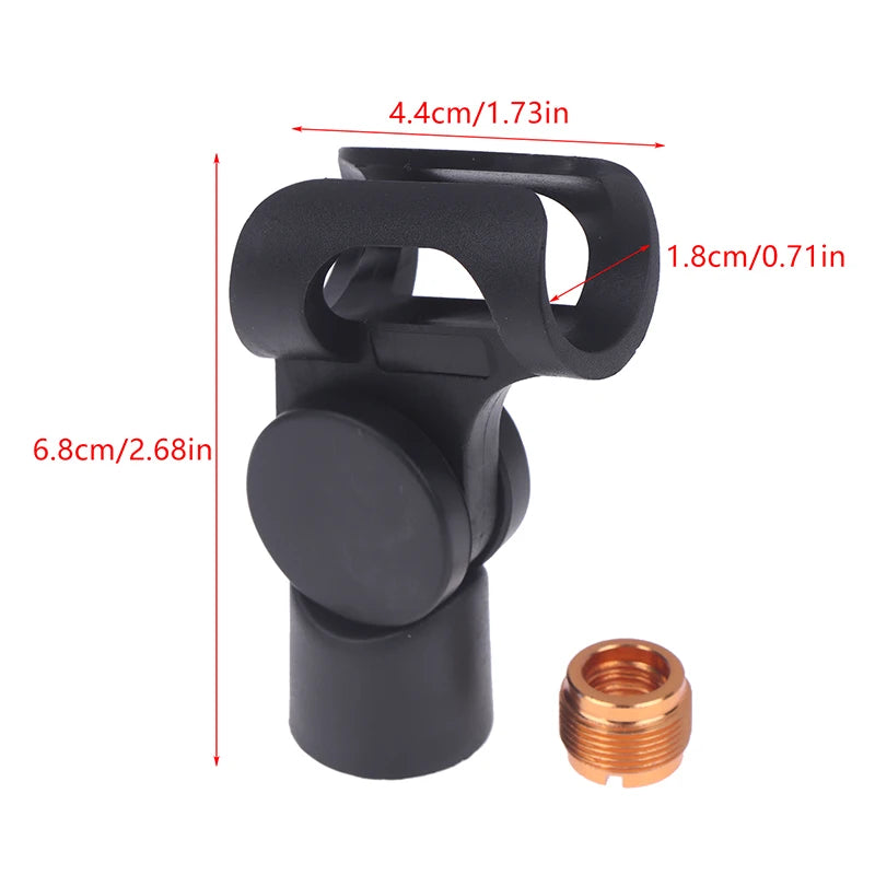 Universal Adjustable Microphone Clamp Clip Holder with Adapter Microphone Clamp Clip HIP one size