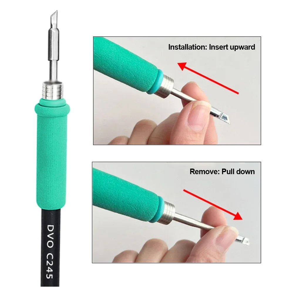 Soldering Iron Tips C210 C245 C115 Lead Free Heating Core Compatible JBC Sugon Aifen Aixun soldering station Handle Solder Iron HIP