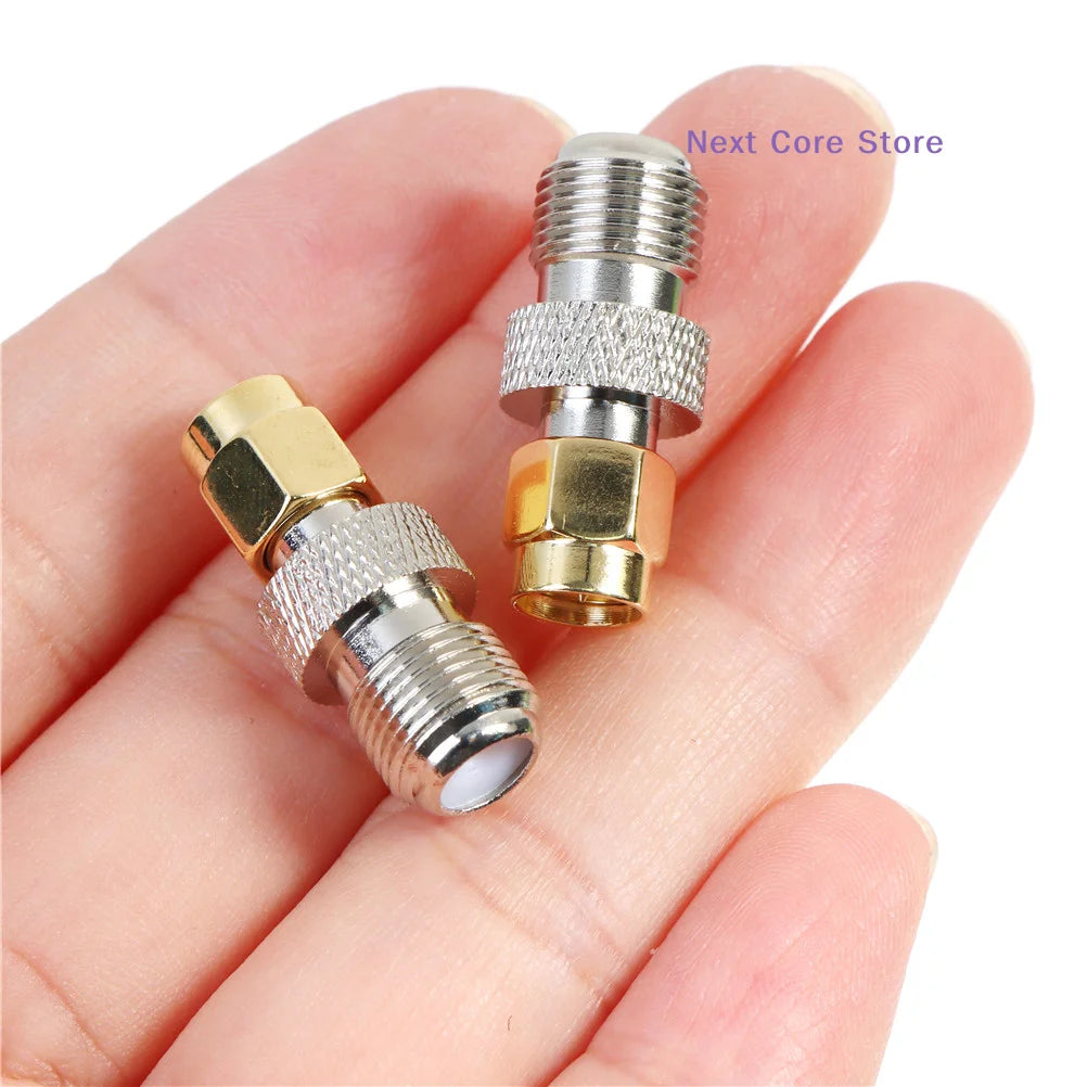 F Female to SMA Male RF Coaxial Adapter | Brass Connector RF Coaxial Adapter HIP