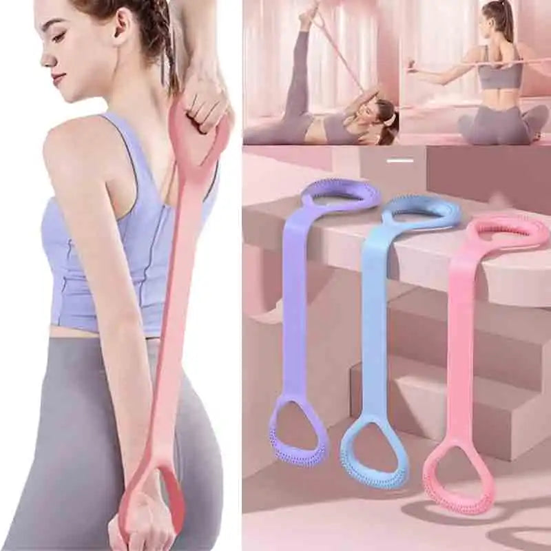 8-Shape Elastic Resistance Band – Shoulder & Back Stretcher Fitness Resistance Band HIP