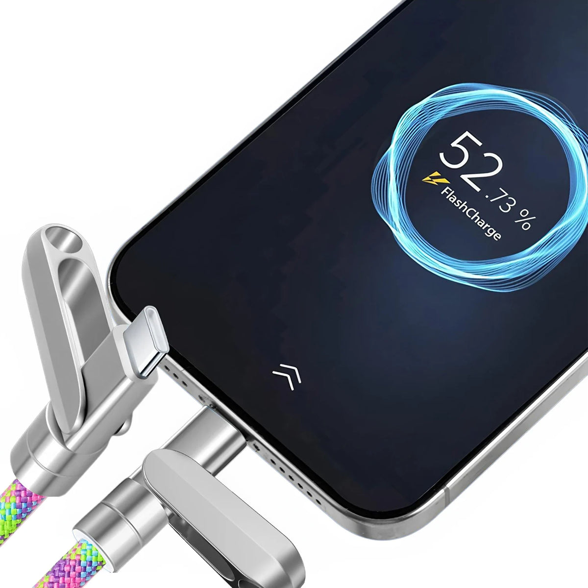 2-in-1 USB-C Fast Charge Cable & Braided Phone Lanyard USB-C Charging Cable HIP