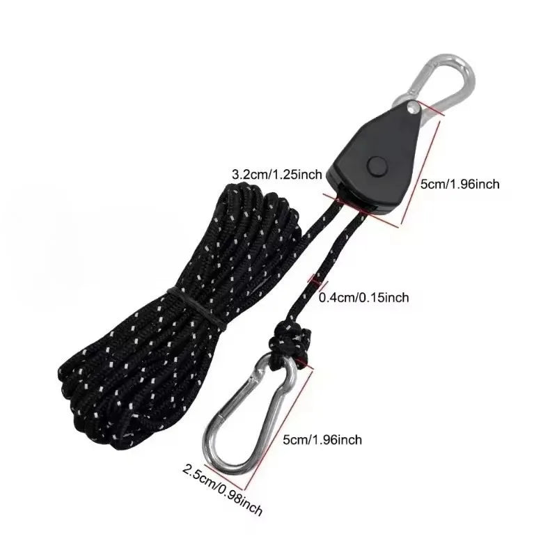 Camping Tent Tie Down Rope Tightener Wind Rope Buckle Tent Rope Tightener HIP
