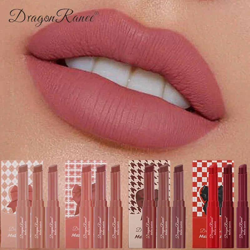 1/3pcs Nude Lipstick Crayon Long Lasting Matte Lipstick Pencil 24 Hours Waterproof Set Lip Moisturizer Colouring Lip Tint Stick HIP