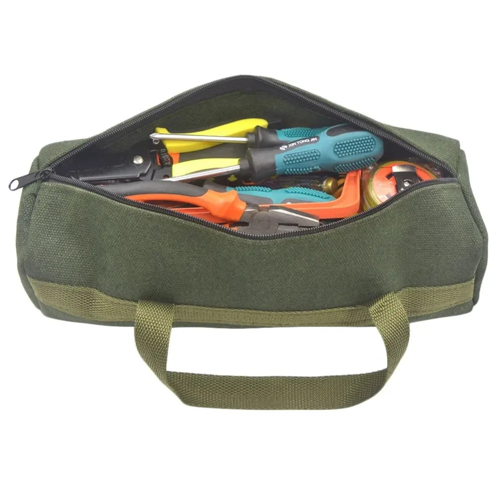 Canvas Tool Storage Bag – Multi-Size Zipper Organizer Pouch Canvas Tool Bag HIP