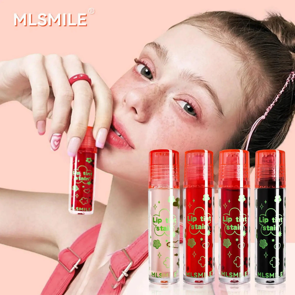 MLSMILE Roll-On Matte Lip Tint – Waterproof & Long-Lasting Roll-On Lip Tint Set HIP
