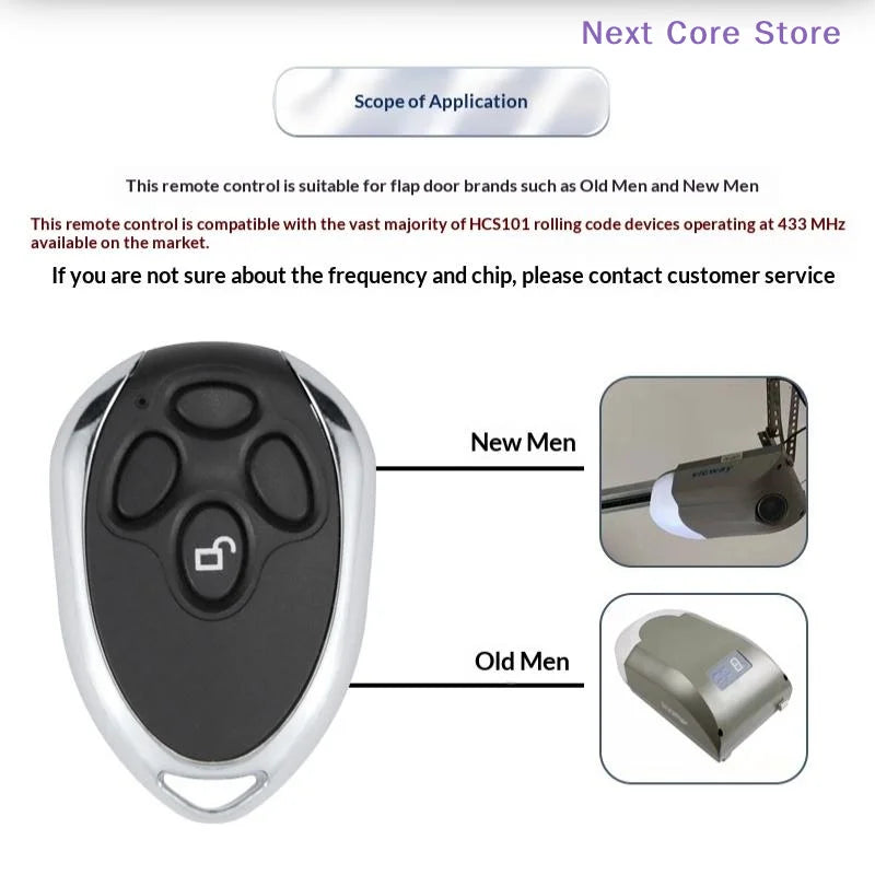 HCS101 4CH Wireless Remote Controller – 433MHz Gate & Garage Wireless Remote Controller HIP