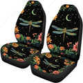 Dragonfly Moon Flower Car Seat Covers – Set of 2 | Universal Fit Car Seat Covers HIP 1