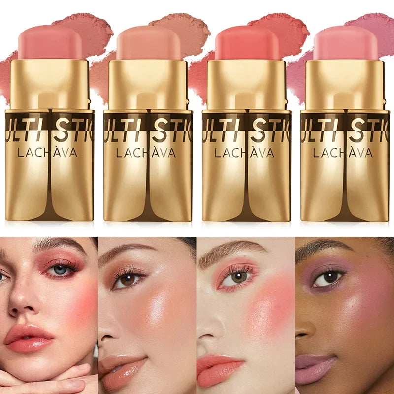 LACHAVA 3-in-1 Blush Stick – Cheeks, Lips & Eyes Multi-Use Blush Stick HIP