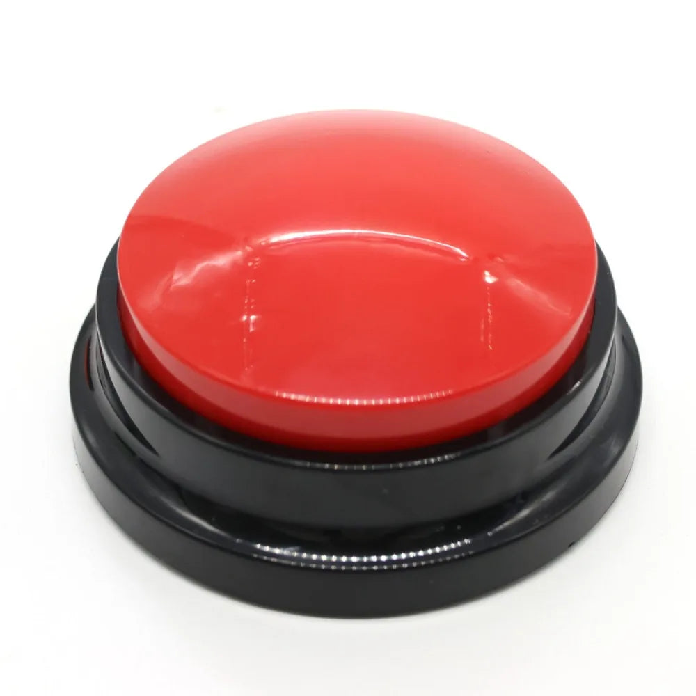 Recordable Pet Talking Button – Dog & Cat Training Clicker Pet Training Button HIP Red