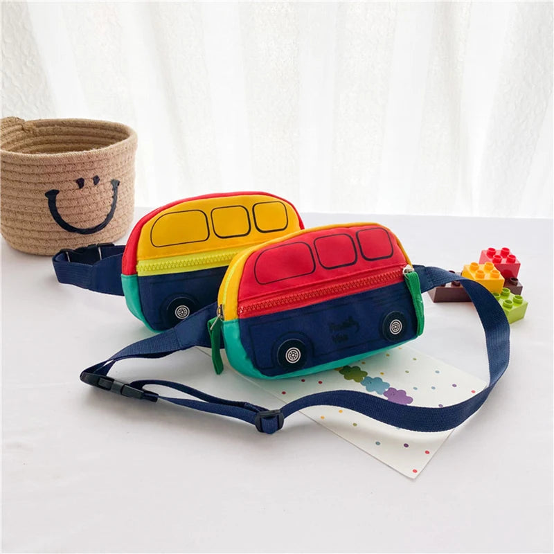 Kids Car Style Crossbody Bag – Cute Nylon Shoulder Bag Kids Crossbody Bag HIP