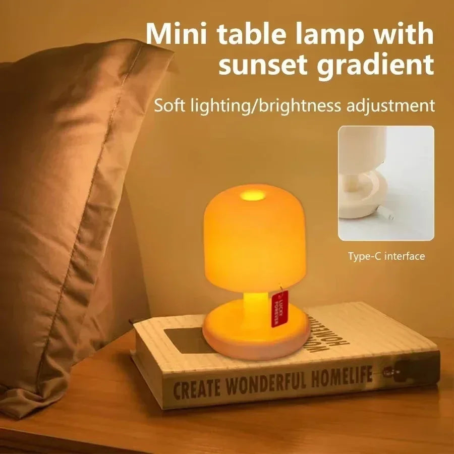 Mushroom Sunset Night Light – USB Rechargeable LED Lamp LED Night Light HIP