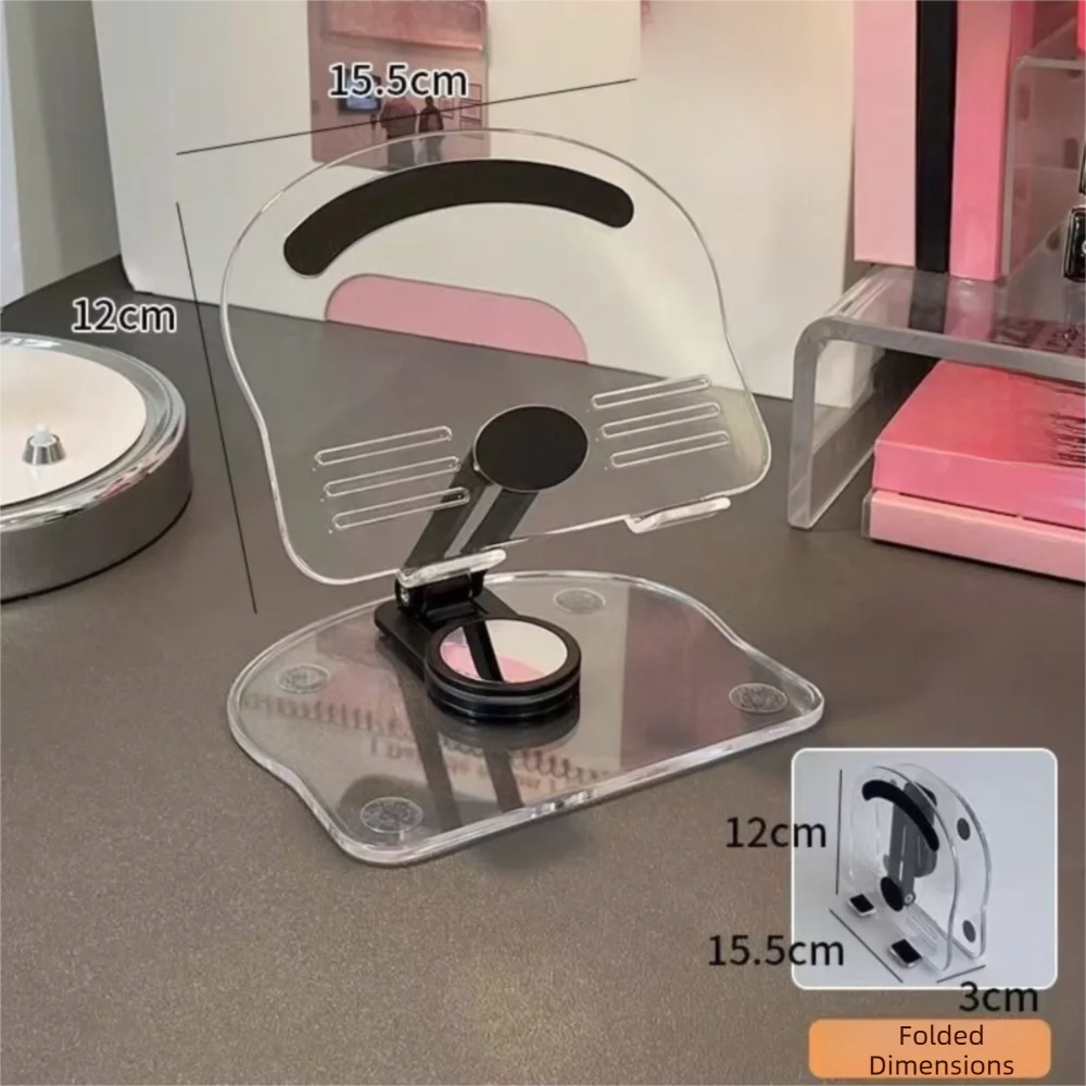 Transparent Acrylic Tablet Stand – 360° Rotating Phone Holder Tablet & Phone Stand HIP