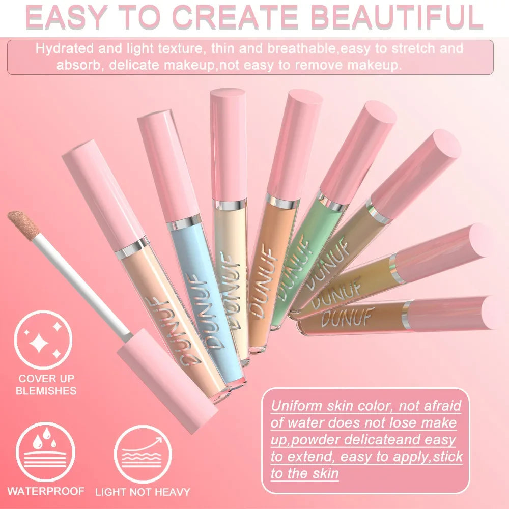 DUNUF Waterproof Liquid Concealer Stick – Color Correcting Liquid Concealer Stick HIP