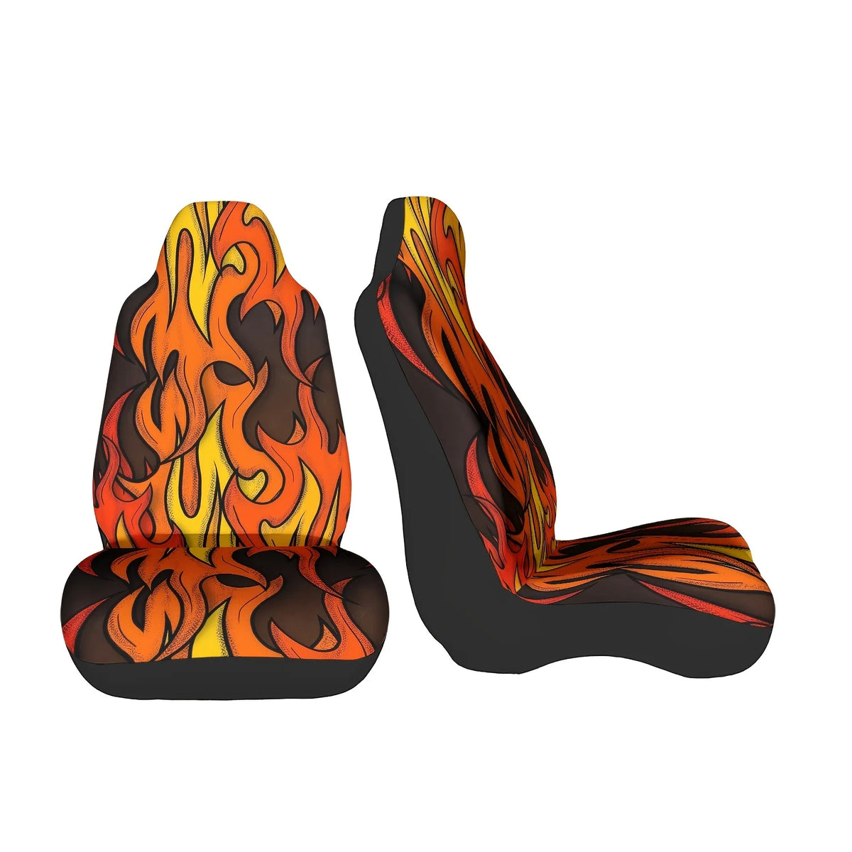 Flaming Dance Car Seat Cover – Wear-Resistant & Easy Clean Car Seat Cover HIP black