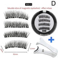2 Pair 3D Magnetic False Eyelashes Reusable Magnetic Eyelashes With 4 Magnetic Lashes Natural Eyelash Extension Makeup Tools HIP D
