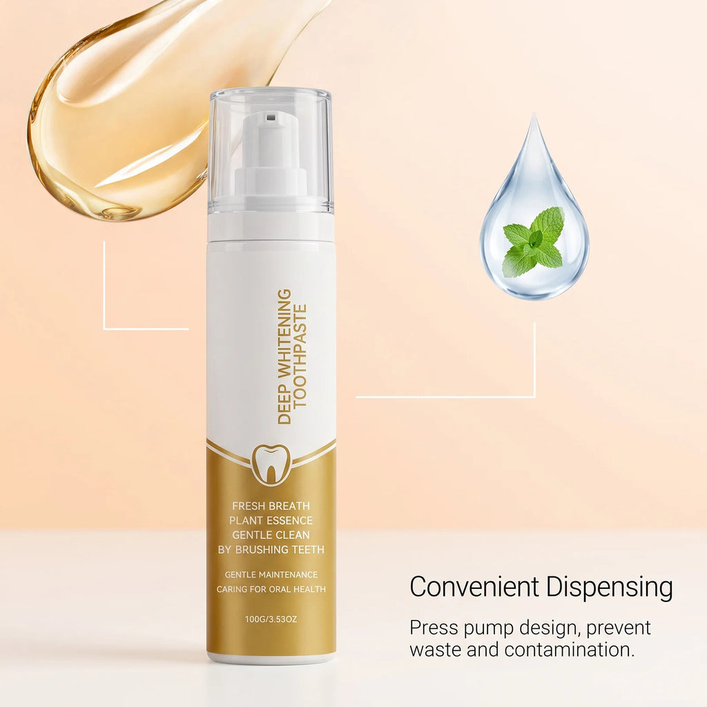 Centella Asiatica Brightening Pump Toothpaste | Fresh Breath Whitening Toothpaste HIP