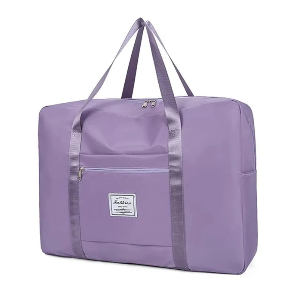 Large Foldable Travel Tote Bag – Oxford Nylon Zipper Carry-All Travel Tote Bag HIP