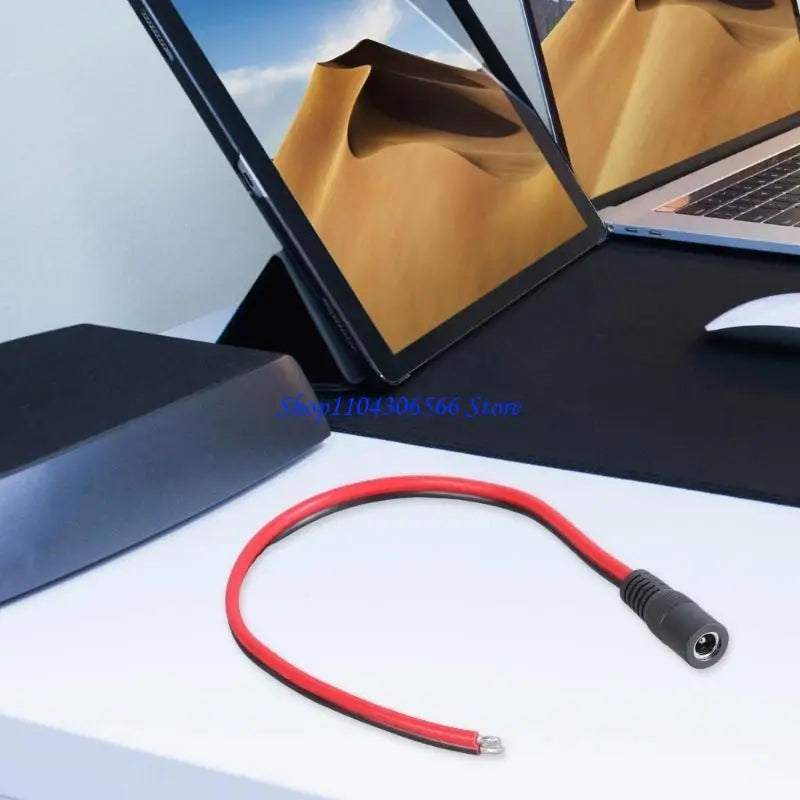 DC 5.5mm x 2.1mm Power Pigtail Cable – 14AWG LED & CCTV Power Pigtail Cable HIP