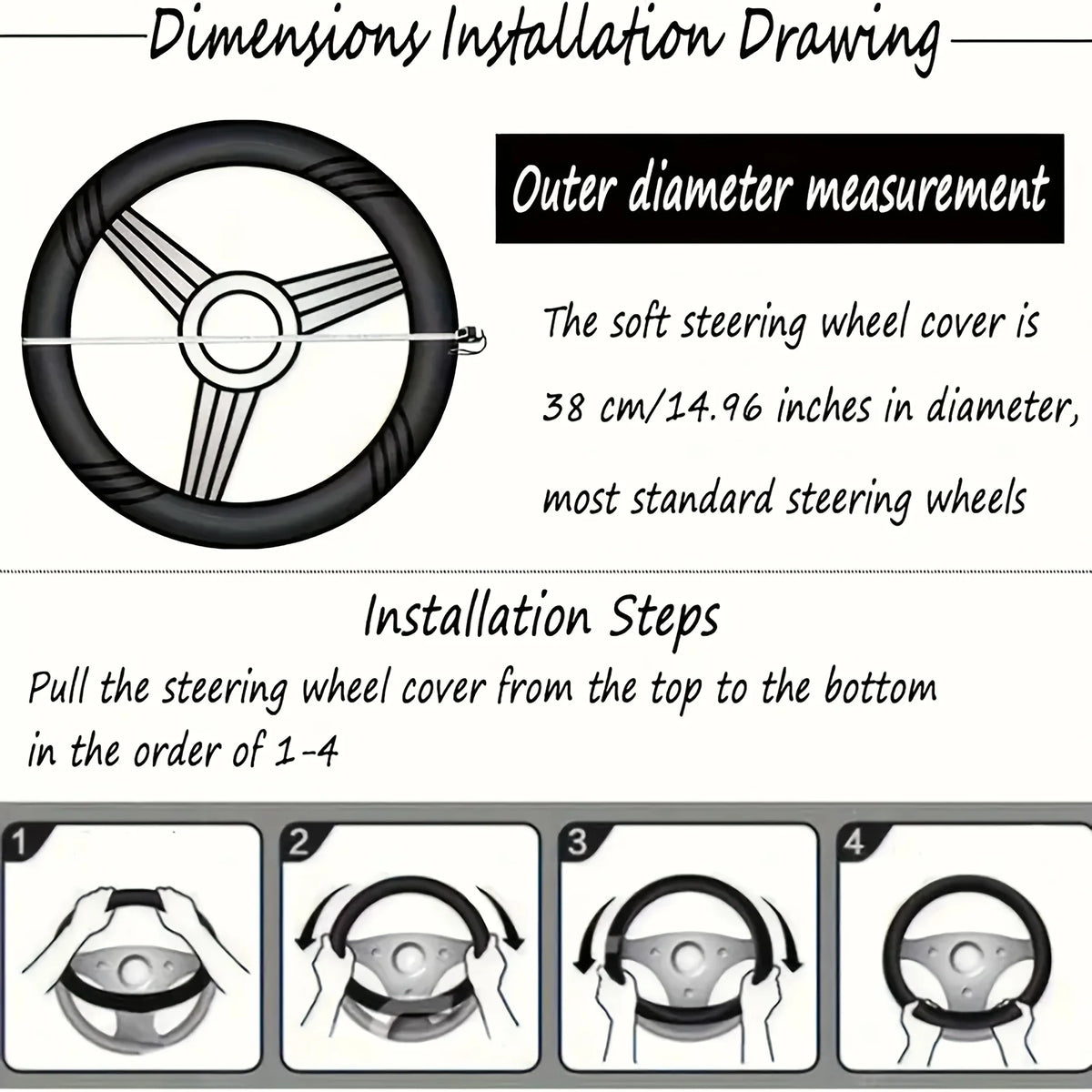Inspirational Neoprene Steering Wheel Cover – Positive Affirmation Steering Wheel Cover HIP