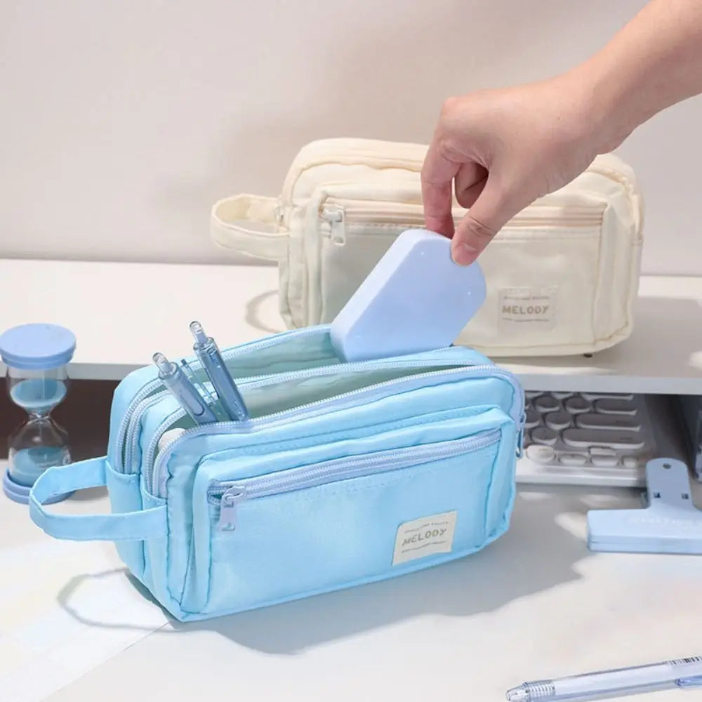 Large Capacity Pencil Case – Multi-Function Fabric Pen Bag Pencil Case Bag HIP