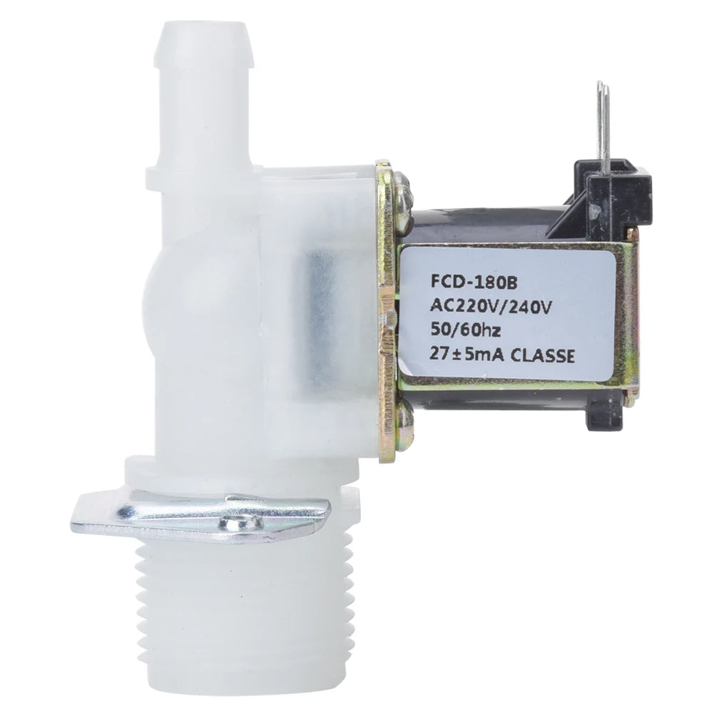 3/4in Electric Solenoid Valve Inlet 1-Way Plastic Connector for Home Using 220V Electric Water Valve Valve Solenoid Valve HIP