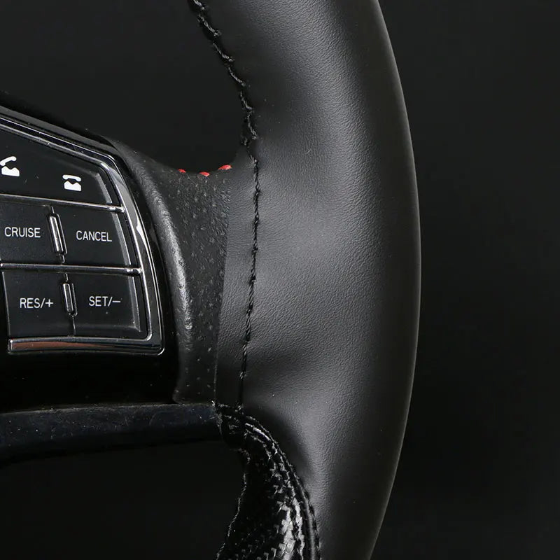 Carbon Fiber Leather Steering Wheel Cover – Universal 38cm Steering Wheel Cover HIP