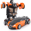 Collision Deformation Robot Toy Car – Dual Form Kids Gift Transformation Toy Car HIP Orange
