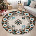 Vintage Bohemian Round Printed Rug – Bedroom & Living Room Round Area Rug HIP 1 40X40CM