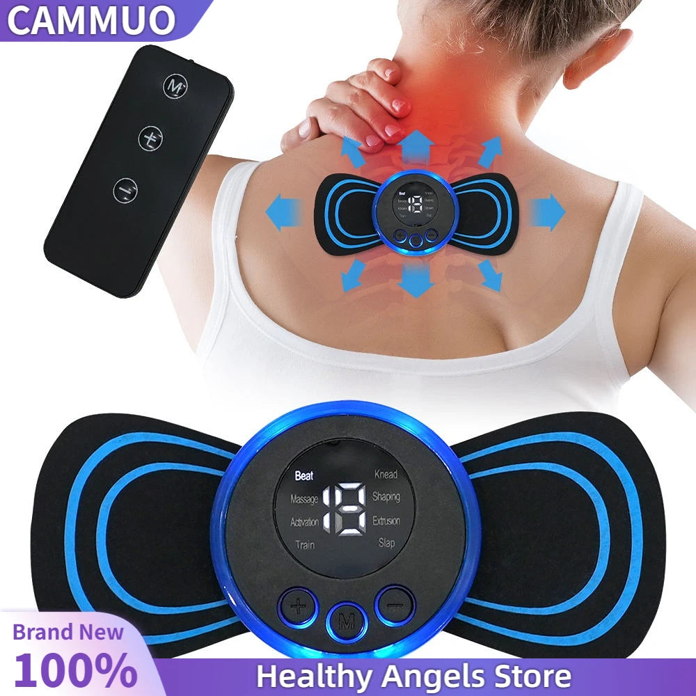 CAMMUO EMS Neck & Body Massager – 8 Modes, 19 Levels EMS Neck Massager HIP
