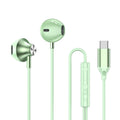 SEamopar USB-C Wired Earbuds – HiFi DAC & HD Mic Wired USB-C Earbuds HIP Green Type C