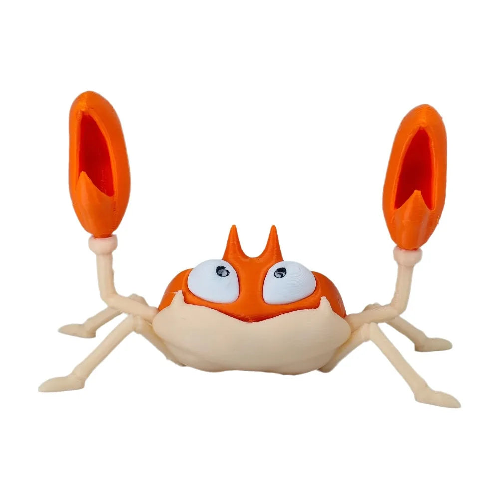 Weightlifting Crab Pen Holder – Novelty PLA Desk Organizer Novelty Pen Holder HIP Orange