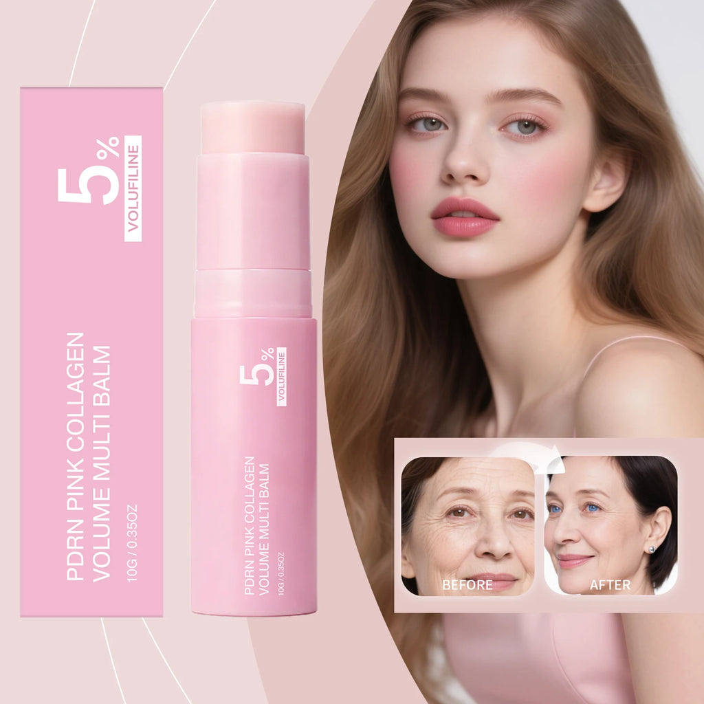 PDRN Pink Collagen Balm Stick – 5% Volufiline Plumping Glow Collagen Balm Stick HIP