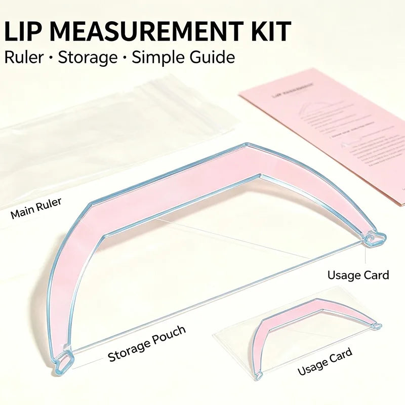 Lip Shape Design Ruler Permanent Makeup Lip Positioning Measuring Tool Symmetric Lip Contour Template Microblading Tattoo Artist HIP
