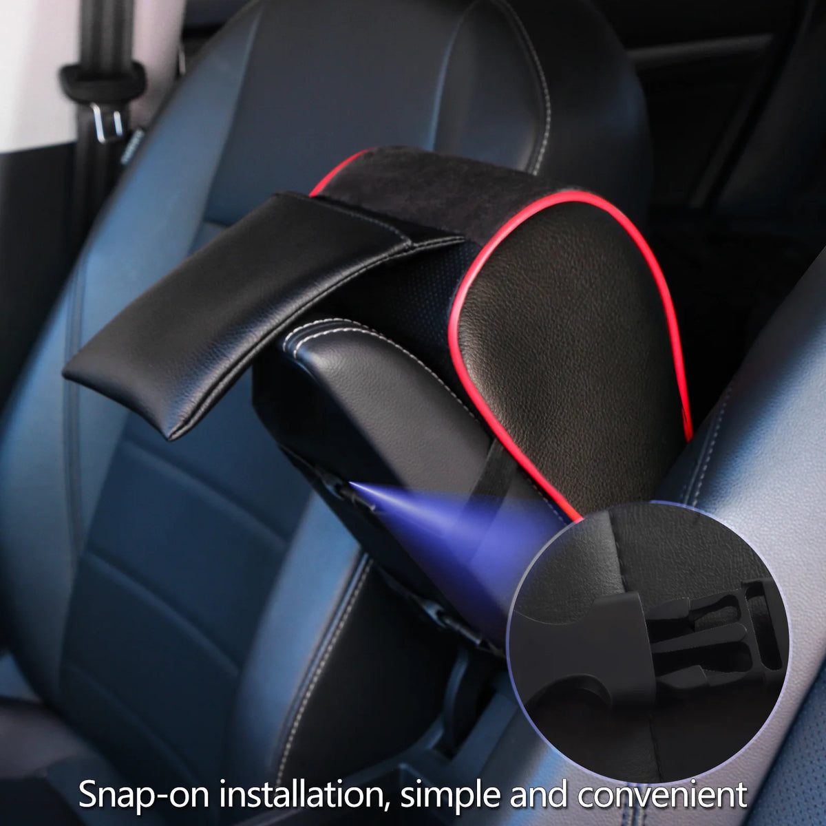 Suede Memory Foam Car Armrest Console Cushion Pad – Universal Car Armrest Cushion HIP