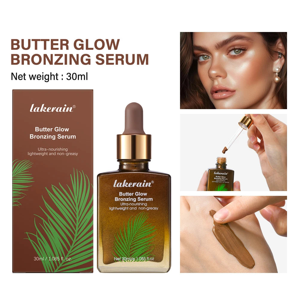 Butter Glow Bronzing Serum Bronzing Drops Innovative Nourishing Skincare Natural Sunkissed Complexion Radiant Sunkissed Glow HIP