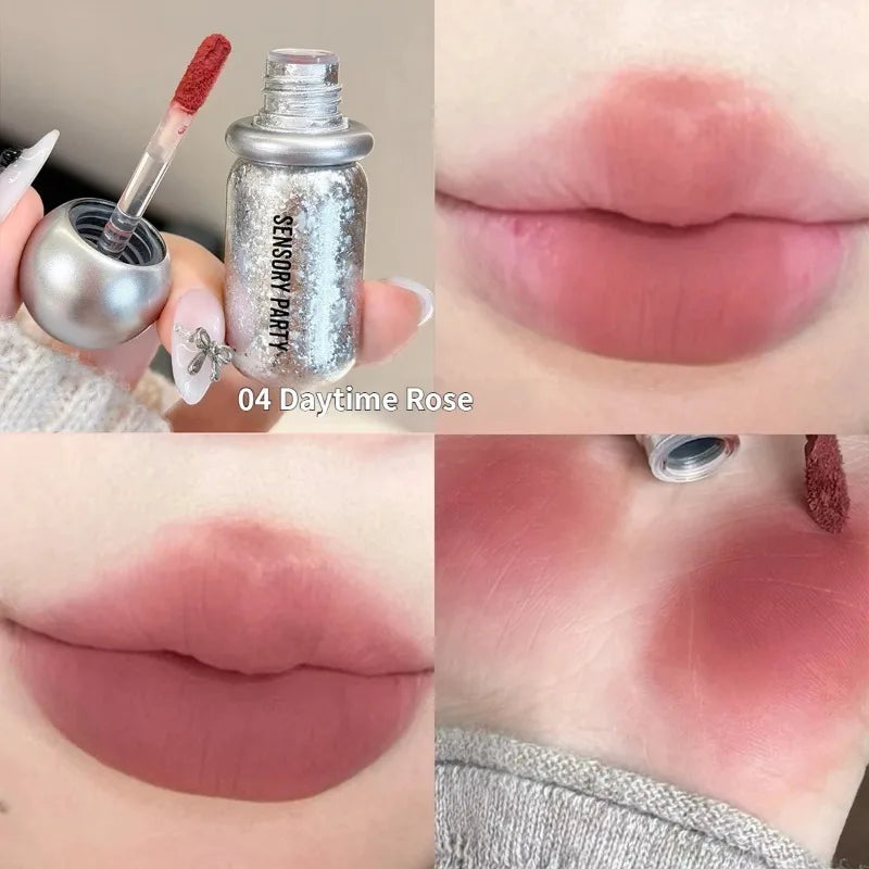 Velvet Matte Lip Tint Liquid Lipstick Long Lasting Waterproof Lip Gloss Pink Makeup Soft Texture Moisturizing Beauty Cosmetic HIP