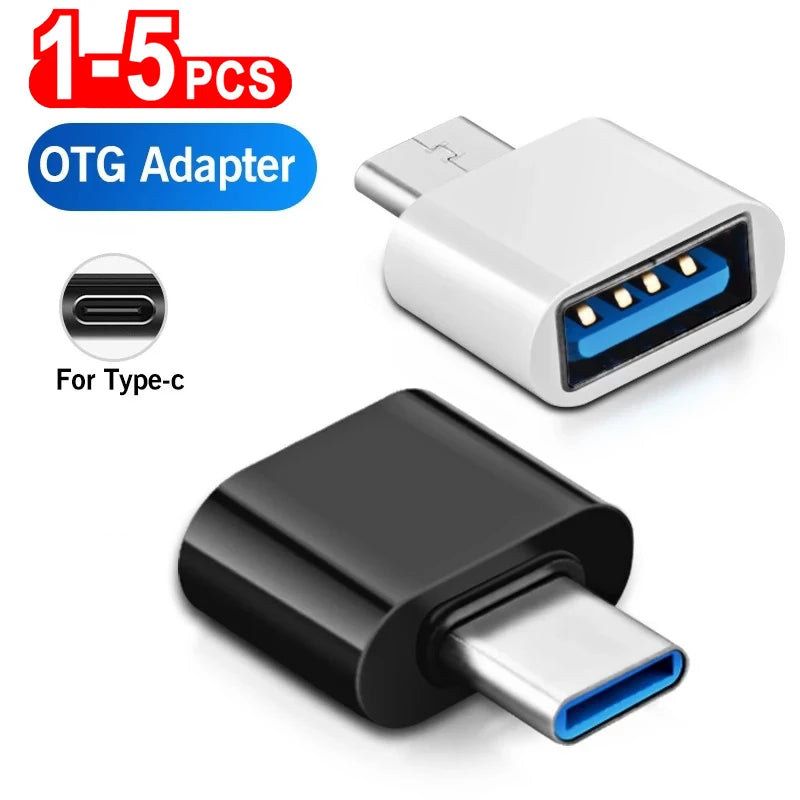 USB-A to USB-C OTG Adapter Converter | 1–5 Pack USB OTG Adapter HIP