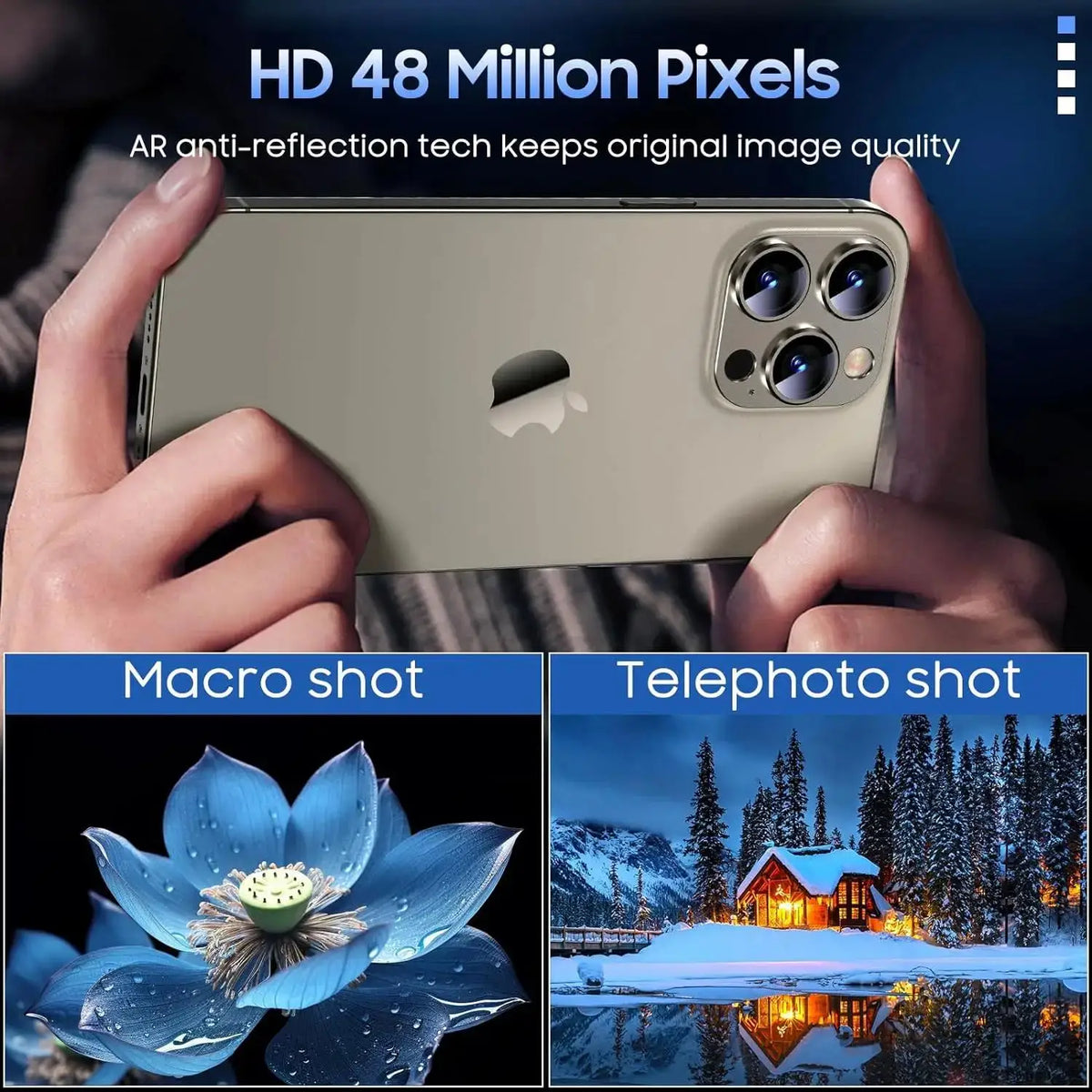 3D Metal Camera Lens Protector Tempered Glass iPhone 16 15 14 Camera Lens Protector HIP