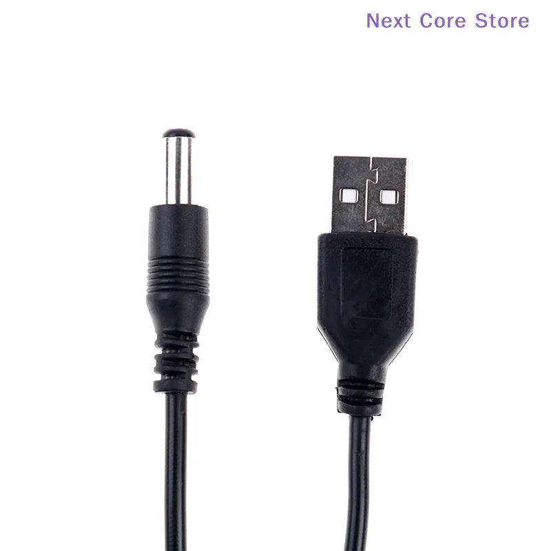 USB Male to 3.5mm DC Charging Cable 60cm – Black USB Charging Cable HIP